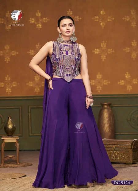 DC 9124 By Af Chinon Chiffon Handwork Online Readymade Suits Wholesale
